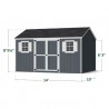 Little Cottage Co. 10x14 Value Workshop Wood Storage Shed Kit - (10x14 VWS-PC)
