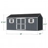 Little Cottage Co. 10x18 Value Workshop Wood Storage Shed Kit - (10x18 VWS-PC)