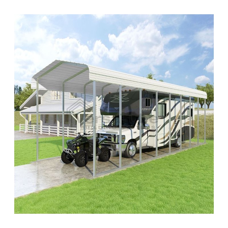 Versatube 12'W x 38'L x 12'H Classic Steel Carport Kit - (CM012380120)