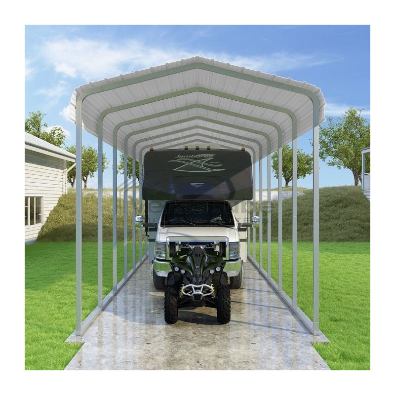 Versatube 12'W x 38'L x 12'H Classic Steel Carport Kit - (CM012380120)