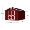 Little Cottage Co. Pre-Cut 10x16 Classic Gable Wood Shed Kit - (10x16 CGS-PC)