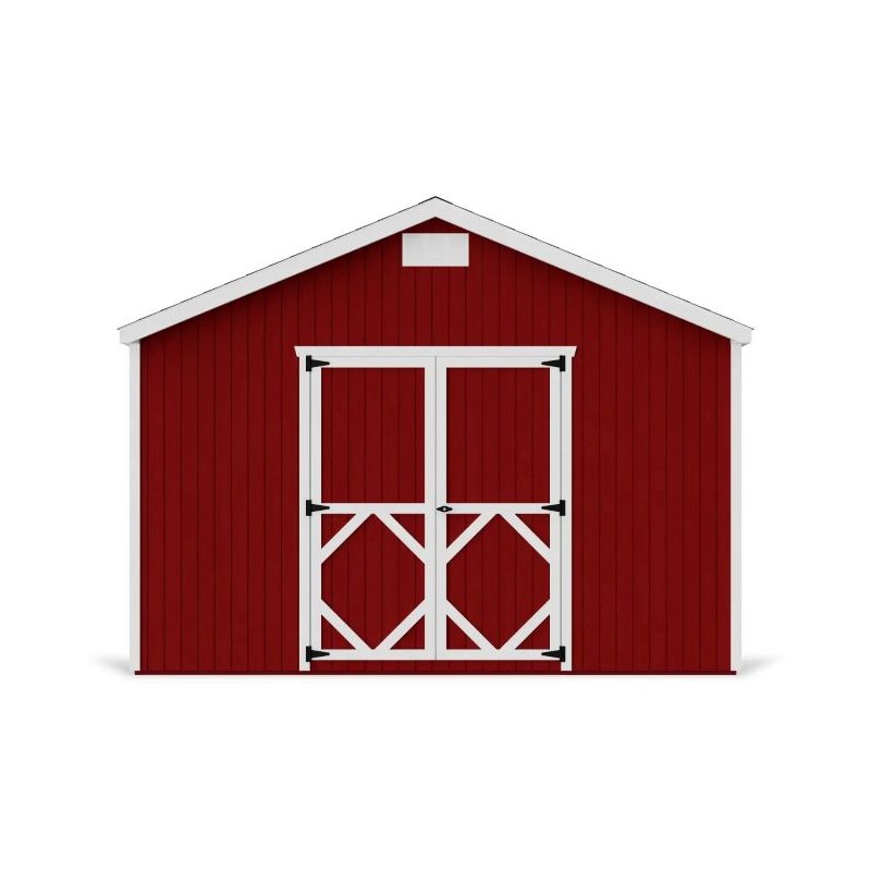 Little Cottage Co. Pre-Cut 12x14 Classic Gable Wood Shed Kit - (12x14 CGS-PC)