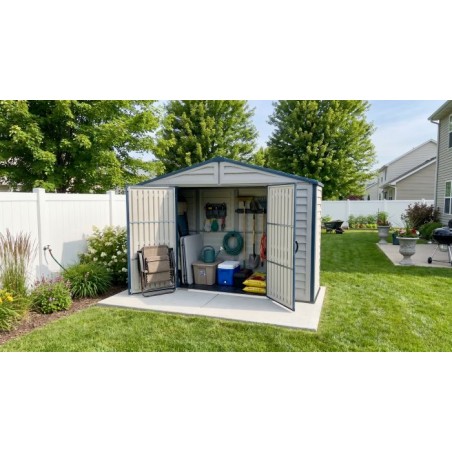 Duramax 10x3 RidgeLine Vinyl Storage Shed Kit - (10103)