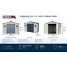 Duramax 10x5 RidgeLine Vinyl Storage Shed Kit - (10105)