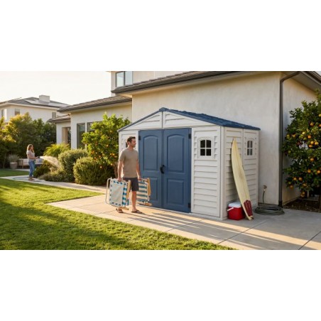 Duramax 10x5 RidgeLine Vinyl Storage Shed Kit - (10105)