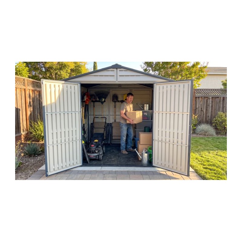 Duramax 8x6 RidgeLine Vinyl Storage Shed Kit - (10086)