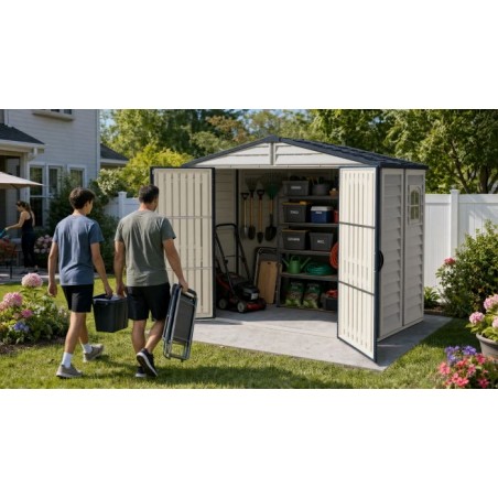 Duramax 8x6 RidgeLine Vinyl Storage Shed Kit - (10086)
