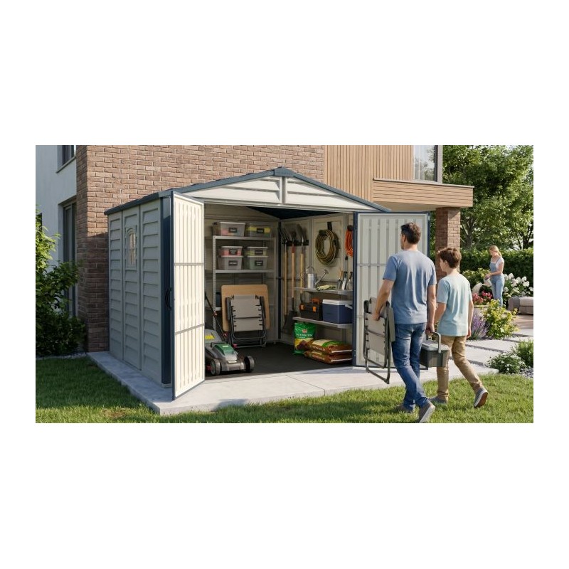 Duramax 8x8 RidgeLine Vinyl Storage Shed Kit - (10088)