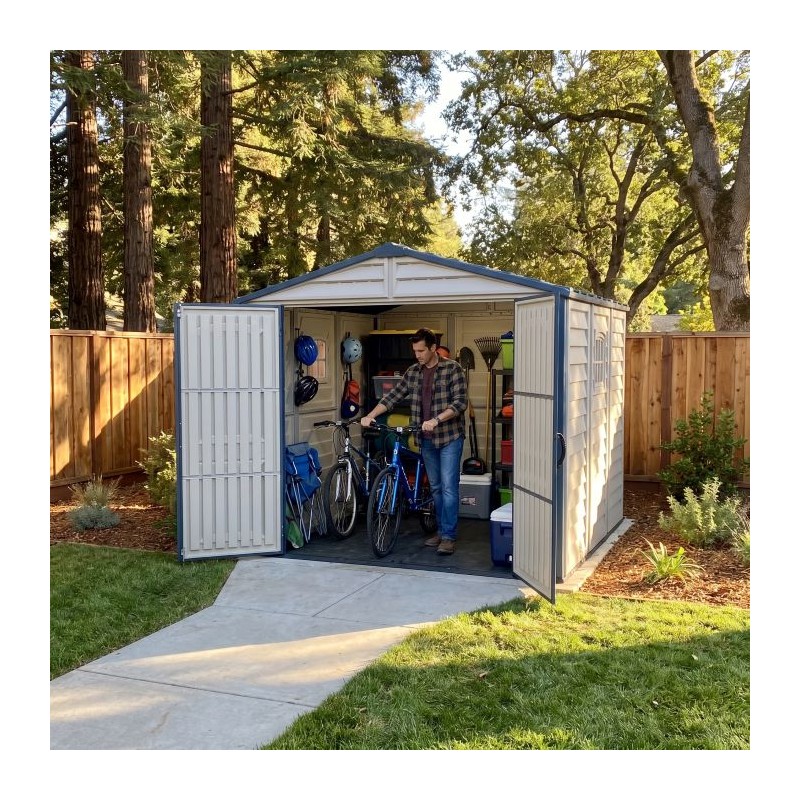 Duramax 8x8 RidgeLine Vinyl Storage Shed Kit - (10088)