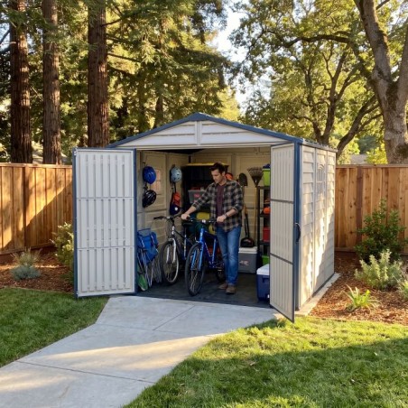 Duramax 8x8 RidgeLine Vinyl Storage Shed Kit - (10088)