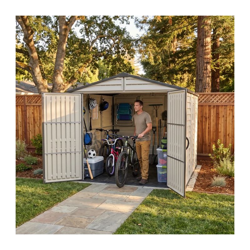 Duramax 8x8 RidgeLine Vinyl Storage Shed Kit - (10088)