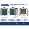 Duramax 8x8 RidgeLine Vinyl Storage Shed Kit - (10088)
