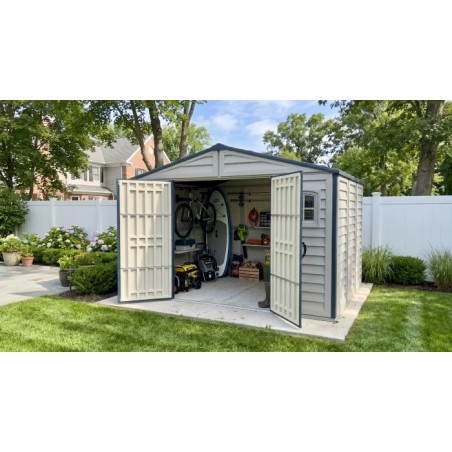 Duramax 10x8 RidgeLine Vinyl Storage Shed Kit - (10114)