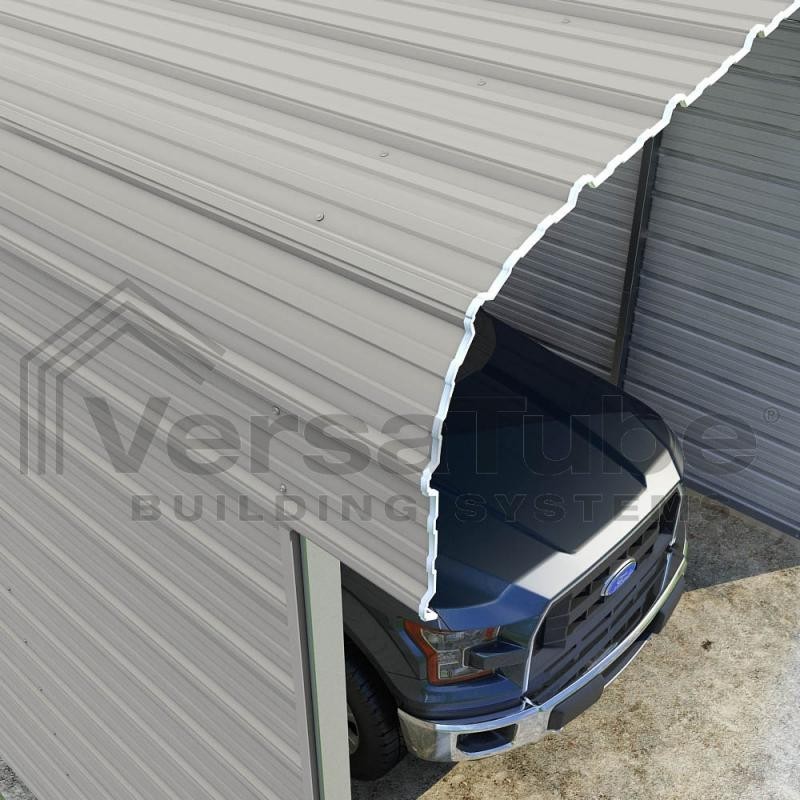 Versatube 3-Sided 12x29x10 Classic Steel Carport Kit (C3E012290100)