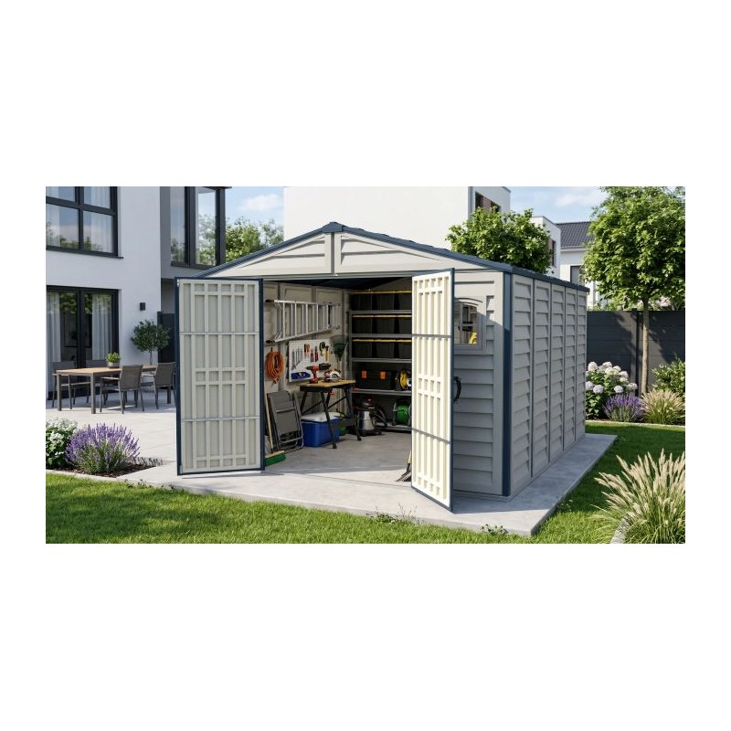 Duramax 10x13 RidgeLine Vinyl Storage Shed Kit - (10134)