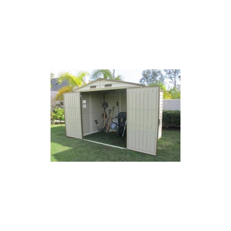 DuraMax 8x5.5 StoreAll Vinyl Shed with Foundation Kit (30115)