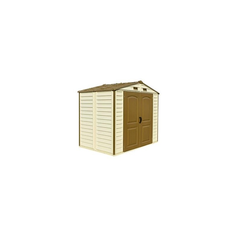 DuraMax 8x5.5 StoreAll Vinyl Shed with Foundation Kit (30115)