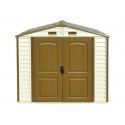 DuraMax 8x5.5 StoreAll Vinyl Shed with Foundation Kit (30115)