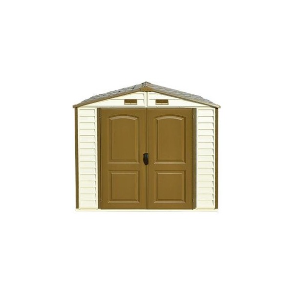 DuraMax 8' x 5.5' StoreAll Vinyl Shed with Foundation Kit 