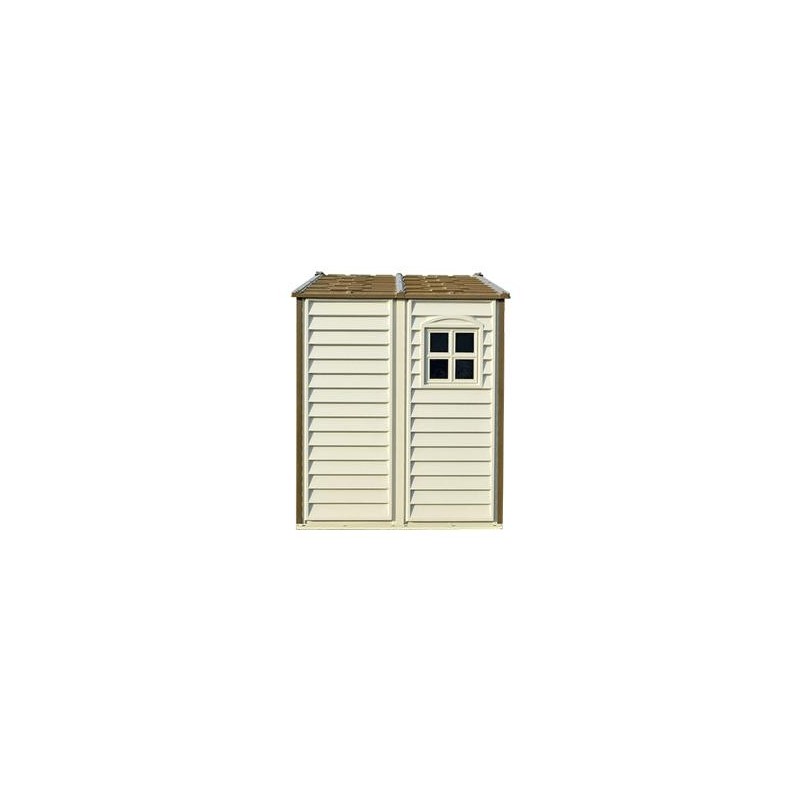 DuraMax 8x5.5 StoreAll Vinyl Shed with Foundation Kit (30115)