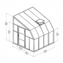 Rion 8x8 Sun Room 2 Greenhouse Kit - White (HG7608)