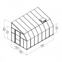 Rion 8x14 Sun Room 2 - Greenhouse Kit - White (HG7614)