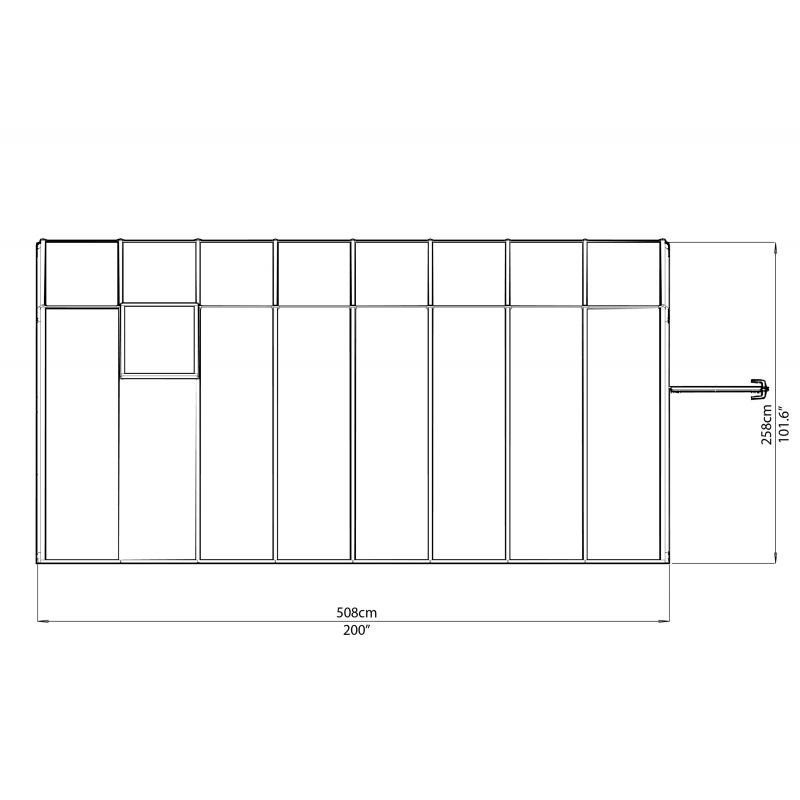 Rion  8x16 Sun Room 2 Greenhouse Kit - White (HG7616)