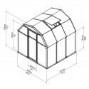Rion 6x6 EcoGrow 2 Twin Wall Greenhouse Kit (HG7006)