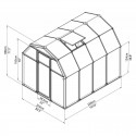 Rion 6x8 EcoGrow 2 Twin Wall Greenhouse Kit (HG7008)