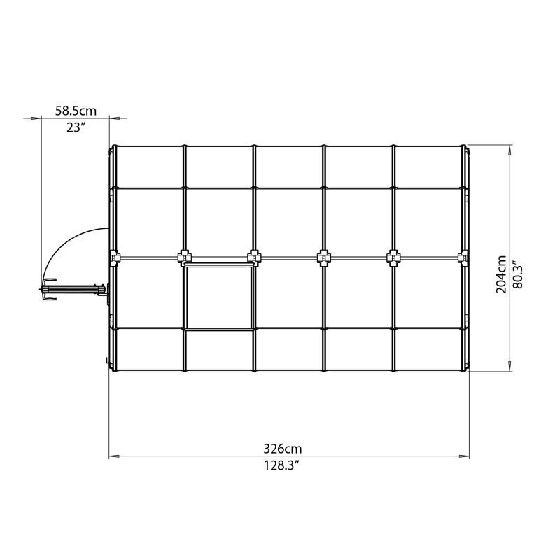Rion  6x10 EcoGrow 2 Twin Wall Greenhouse Kit (HG7010)