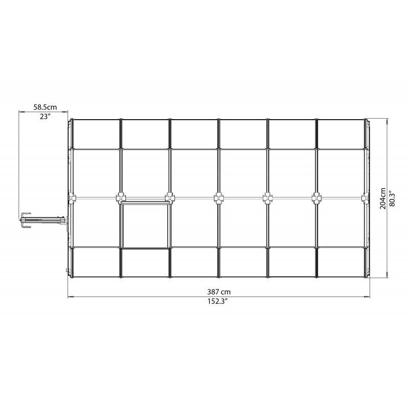 Rion 6x12 EcoGrow 2 Twin Wall  Greenhouse Kit (HG7012)
