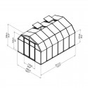 Rion 8x12 Hobby Gardener 2 Twin Wall Greenhouse Kit (HG7112)