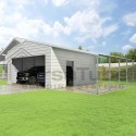 Versatube 20x20x10 Frontier Steel Garage Lean-To Kit (FBM2202010516-LT12)