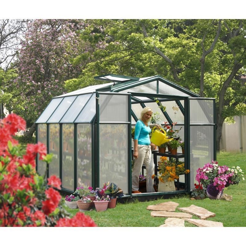 Rion 8x8 Hobby Gardener 2 Twin Wall Greenhouse Kit (HG7108)