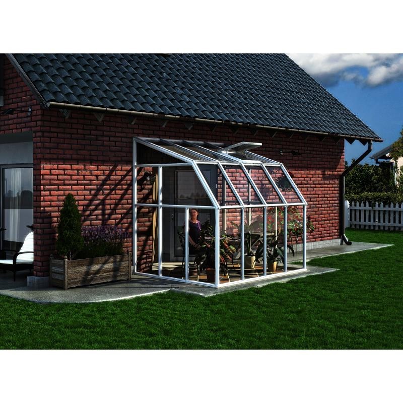 Rion 6x8 Sun Room 2 - Greenhouse Kit - White (HG7508)