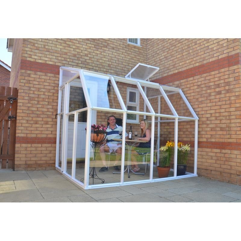 Rion 6x8 Sun Room 2 - Greenhouse Kit - White (HG7508)