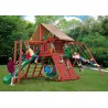 Gorilla Sun Climber II Cedar Wood Swing Set Kit w/ Sunbrella® Brannon - Redwood (01-0027) Gorilla Sun Climber II Cedar Wood Swing Set Kit w/ Sunbrella® Brannon - Redwood (01-0027)