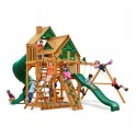 Gorilla Great Skye I Treehouse Cedar Wood Swing Set Kit w/ Amber Posts - Amber (01-0058-AP)