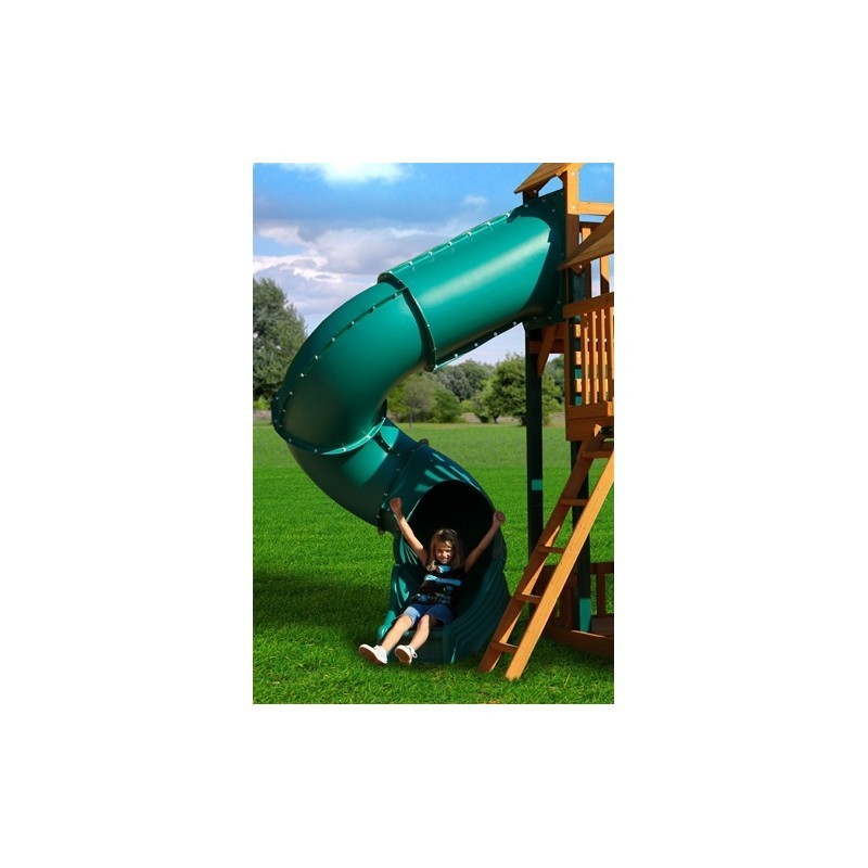 Gorilla Great Skye I Treehouse Cedar Wood Swing Set Kit w/ Amber Posts - Amber (01-0058-AP)