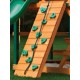 Gorilla Mountaineer Clubhouse Treehouse Cedar Wood Swing Set Kit w/ Fort Add-On & Amber Posts - Amber (01-0069-AP)