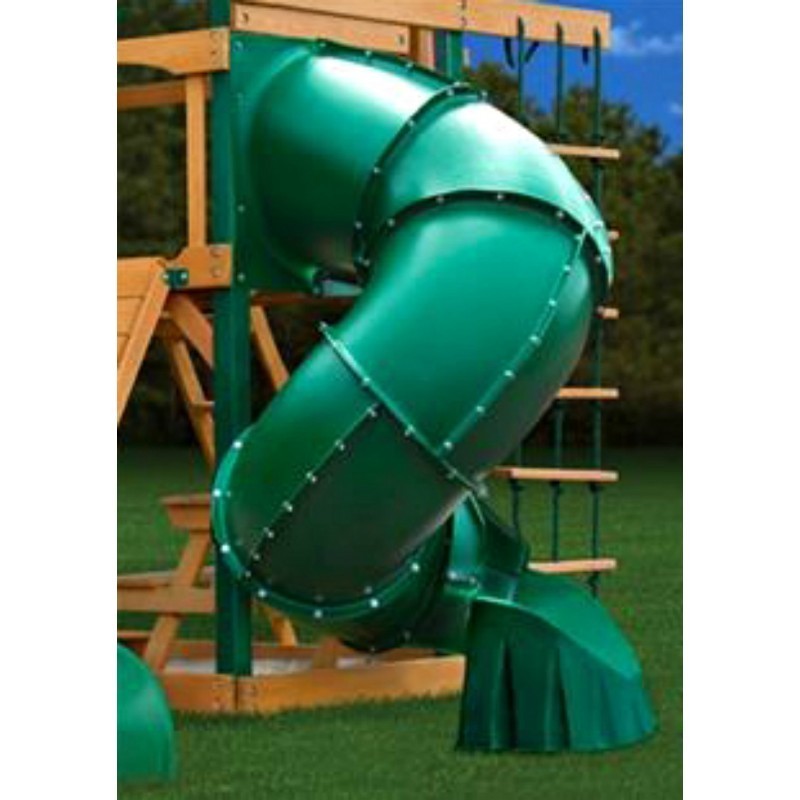 Gorilla Mountaineer Clubhouse Treehouse Cedar Wood Swing Set Kit  w/ Fort Add-On & Amber Posts - Amber (01-0069-AP)