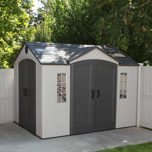 Lifetime 10x8 ft Garden Shed Kit - Double Doors (60001)