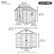 Lifetime 11x13.5 Outdoor Storage Shed Kit w/ Floor (6415)