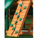 Gorilla Frontier Cedar Wood Swing Set Kit w/ Amber Posts and and Sunbrella Canvas Forest Green Canopy - Amber (01-0004-AP-2)