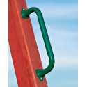 Gorilla Chateau Cedar Wood Swing Set Kit w/ Amber Posts and Deluxe Green Vinyl Canopy - Amber (01-0003  -AP-1)