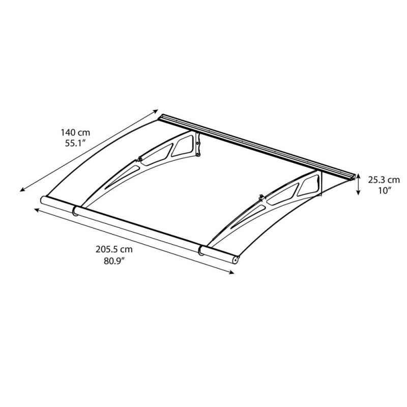 Palram Aquila 2050 XL Awning Kit - Clear (HG9514)