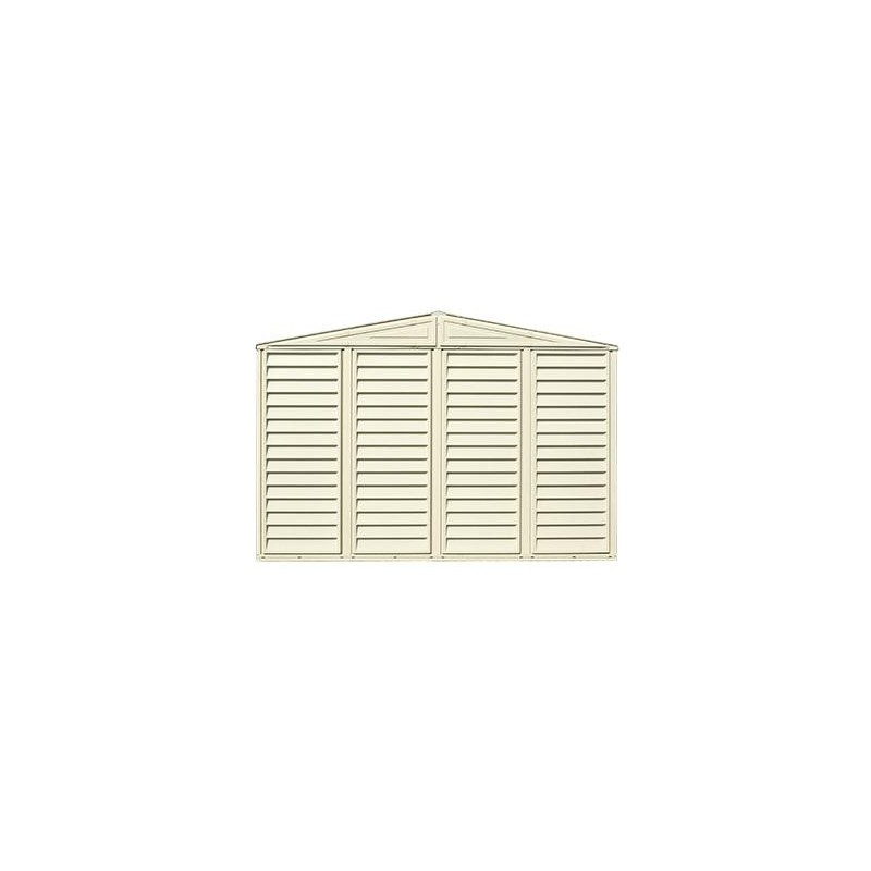 DuraMax 10'x3' Woodbridge SidePro Vinyl Shed w/ Foundation Kit (98001)