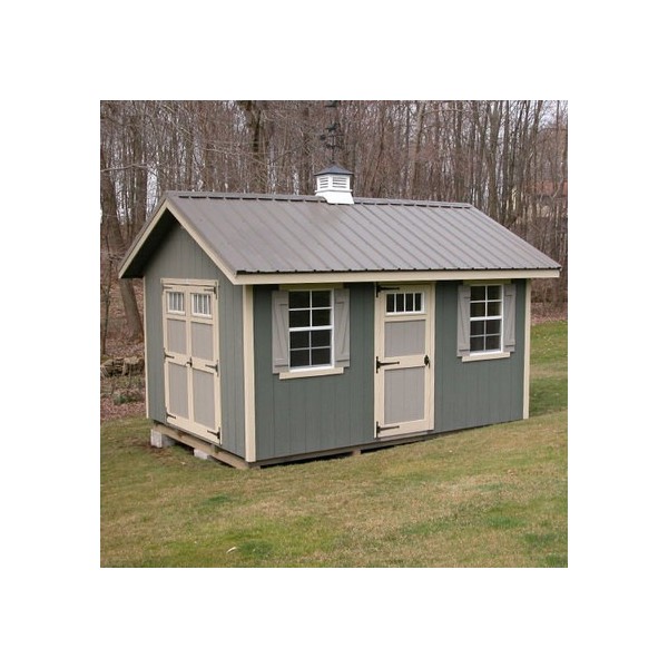 ez-fit riverside 10' x 12' wood shed kit ez_riverside1012