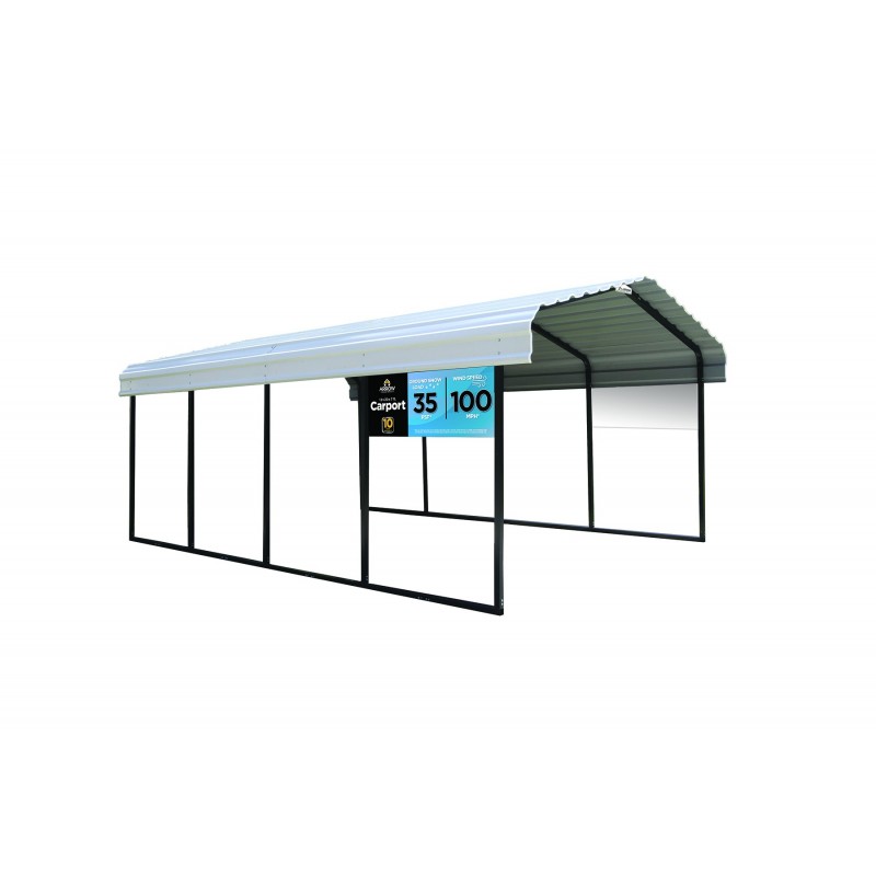 Arrow Steel 12x20x7 Carport Kit (CPH122007)