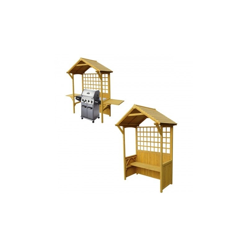 Leisure Season Two-In-One Seated Party Arbor Barbeque Shelter (PA7251)